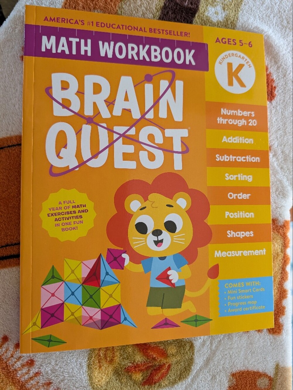 Brain Quest Math Workbook Kindergarten (Ages 5-6)